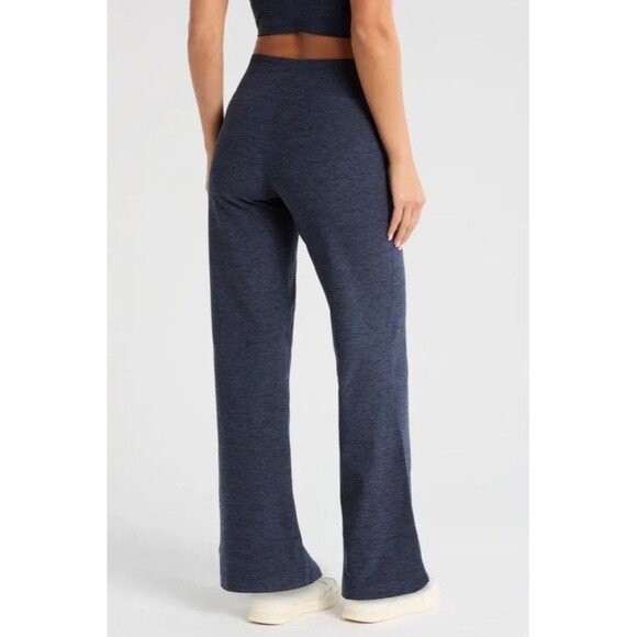 NWT Zella Zelsoft Renew Straight Leg Pants Navy Small - Picture 2 of 12